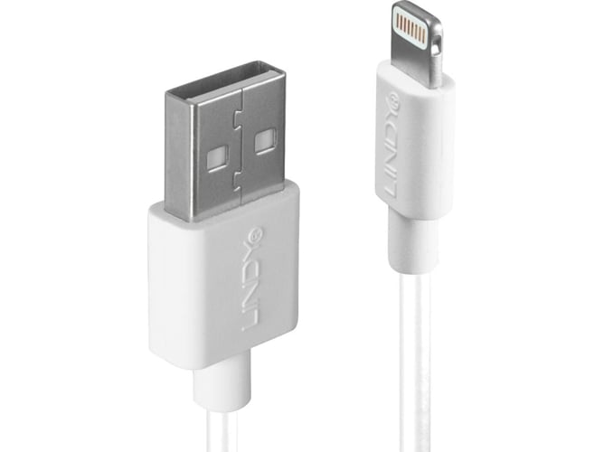 Cable de Datos LINDY (Lightning - Lightning - 2 m - Blanco)