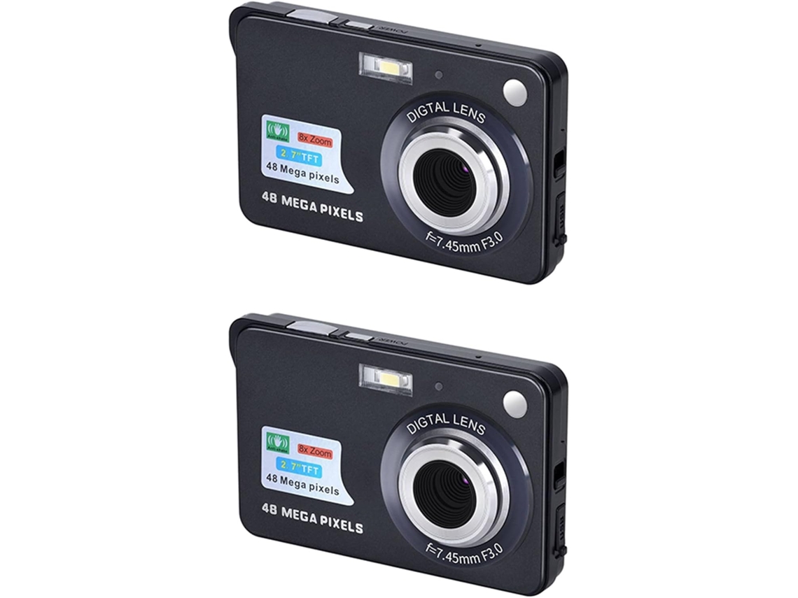 Mini Cámara De Video Digital Hd 2x Con Pantalla Y Estabilización De Imagen, De 2,7 Pulgadas.