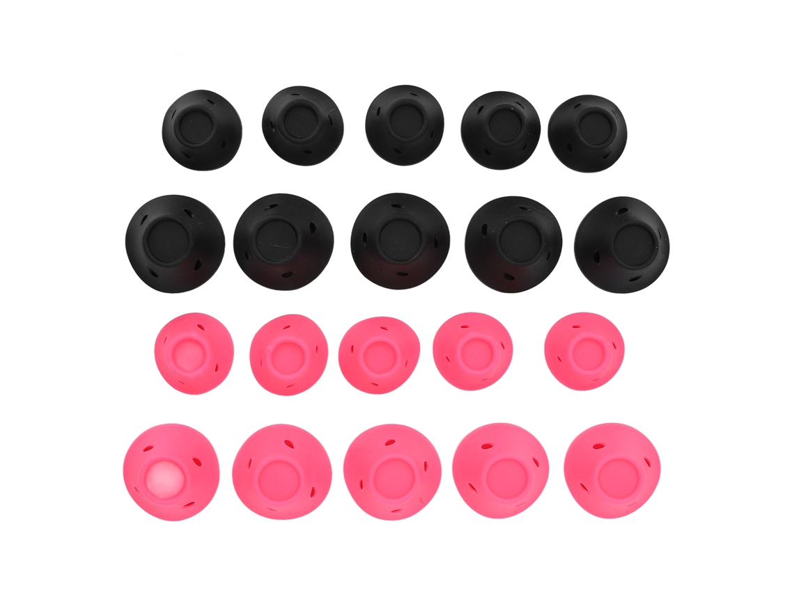 20 Piezas Rizador De Pelo Champiñón Silicona Suave Tamaños Diferentes Rodillo Para Dormir Estilo Mujer Rosa Negro