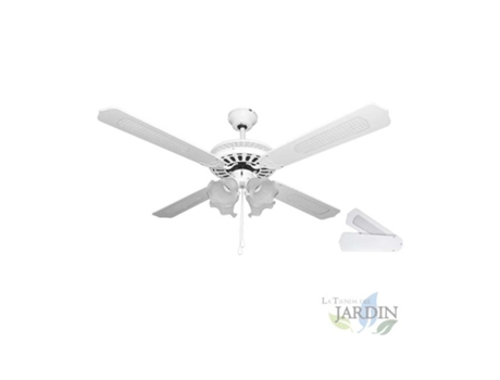 Ventilador de Techo ORBEGOZO 4 Palas Reversibles Color Blanco
