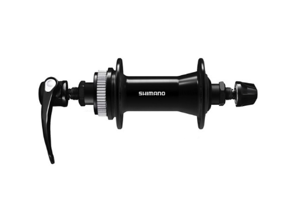 Freno de disco de buje delantero con bloqueo central SHIMANO Cues HB-QC400