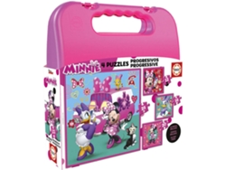 Puzzle EDUCA Educa Maleta Progresivos Minnie Happy Helpers (Edad Mínima: 3 Años - 0 Piezas)