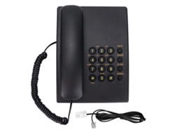 Teléfono Fijo Con Cable Kxt435 Con Identificador De Llamadas Y Volumen Ajustable Para El Hogar, Hotel Y Oficina - Negro