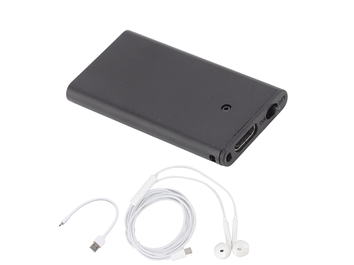 Grabadora De Voz Digital Inteligente Con Reducción Activa De Ruido Para Reuniones, Entrevistas Y Clases, 16 Gb, Color Negro.
