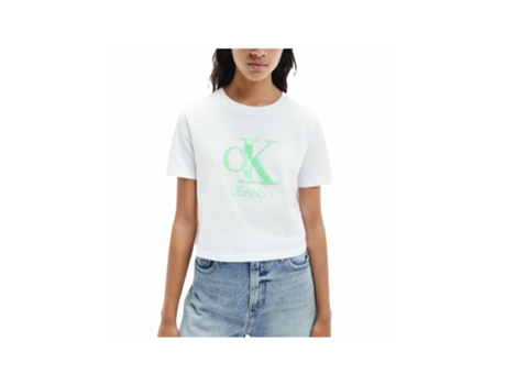 Camiseta CALVIN KLEIN (M - Blanco)