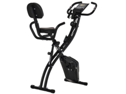 Bicicleta Estática 2 En 1 Plegable, Con 8 Niveles De Resistencia Magnética Y Bandas De Resistencia