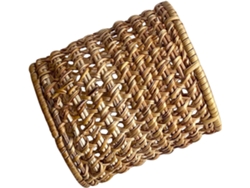 Portalápices Pequeño De Ratán Tejido De 8x8 Cm, Organizador Multifuncional, Portalápices Para Escritorio Y Maquillaje.