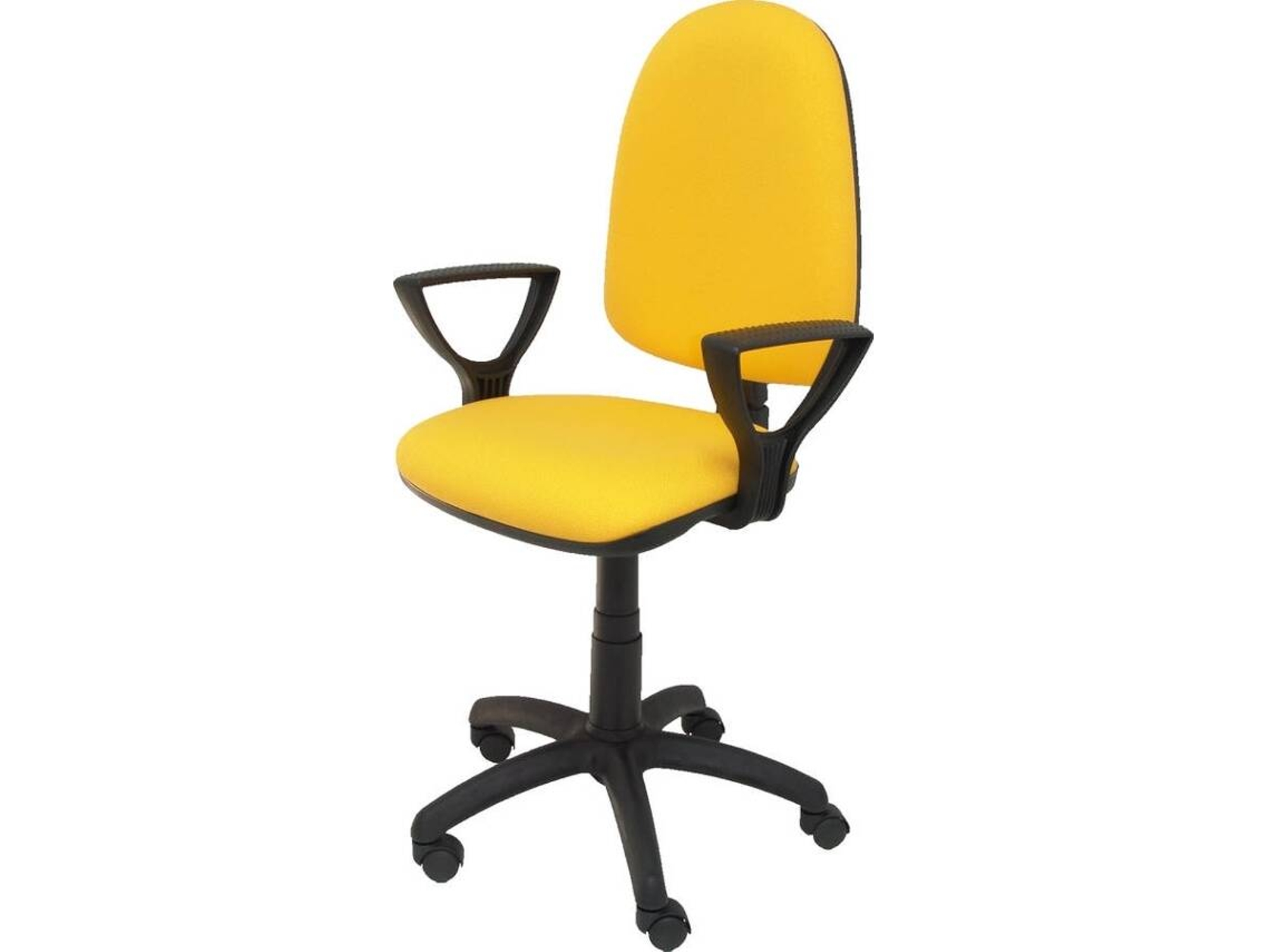 Silla de Escritorio Operativa PYC Ayna Amarillo BF (Brazos Fijos - Tejido)