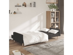 Sofá Cama De 2 Plazas Tela Negro