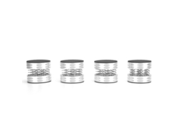 4pcs Pés De Amortecimento Com Mola Para Alto-falante Amplificador Tocadiscos Prata Sp4055