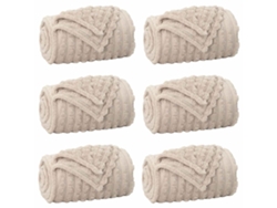 Mantitas De Sofá 6 Uds Beige 240 X 220 Cm Lana