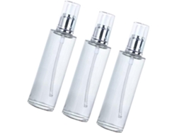 Conjunto De 3 Frascos Cosméticos Portáteis Vazios, Convenientes Para Viagens E