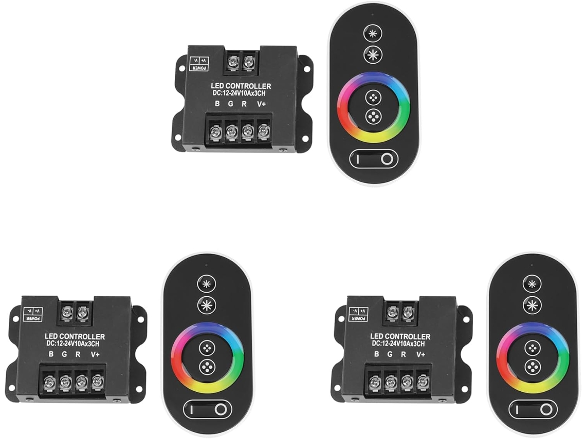 3 X 30a Rgb Rf Control Remoto Por Contacto Dc 12v 24v 3 Canales X 10a 360w/720w