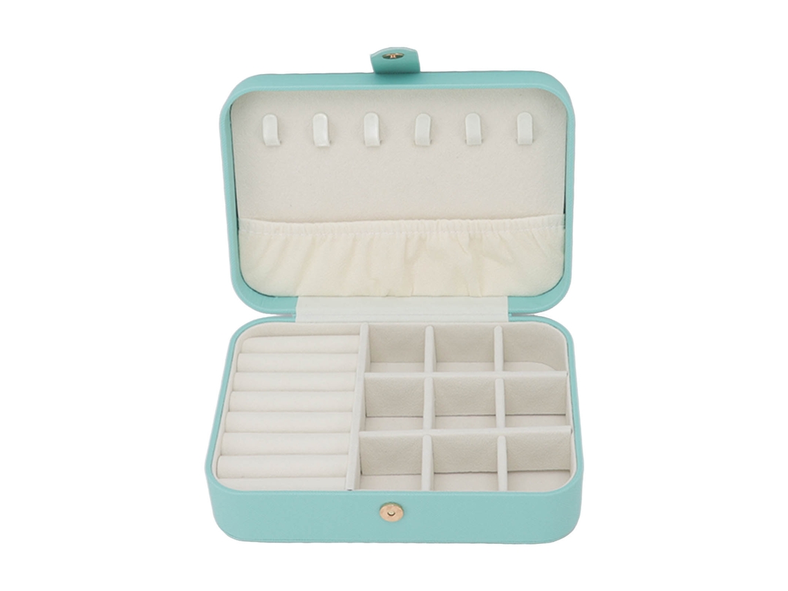 Estuche Pequeño Portátil De Viaje Para Organizar Joyas, Caja De Almacenamiento Para Anillos Y Pendientes.