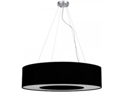 Lámpara de Techo FABRILAMP Haiti (Negro - E27 - Máx. 60W - Metal - Tela)