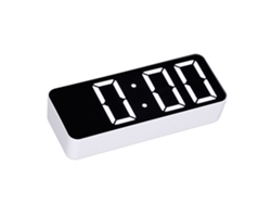 Reloj Digital De Dormitorio Blanco De Estilo Nórdico Sencillo Con Letra Grande, Perfecto Como Regalo.