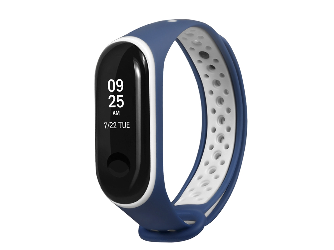 Pulsera deportiva de silicona compatible con Xiaomi Band 25x1x2 cm. Color: Azul Presa.
