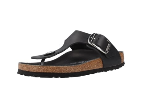 Zapatos de Mujer BIRKENSTOCK Gizeh Big Buckle Oiled Tecido Negro (40)