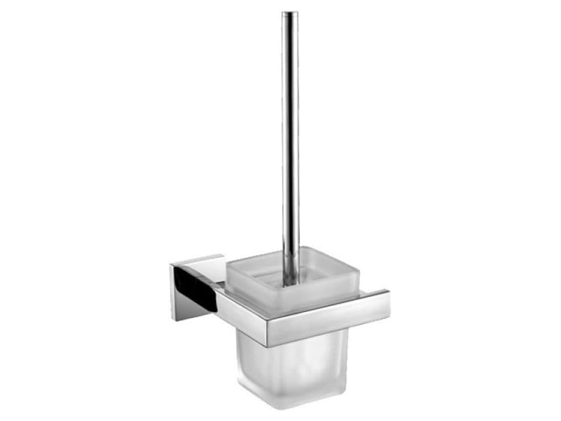Escobillero de pared, acero inoxidable y vidrio RNEMITERY