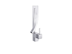 Grifo para lavabo, diseño de lujo, montaje cuadrado, cromado OEM
