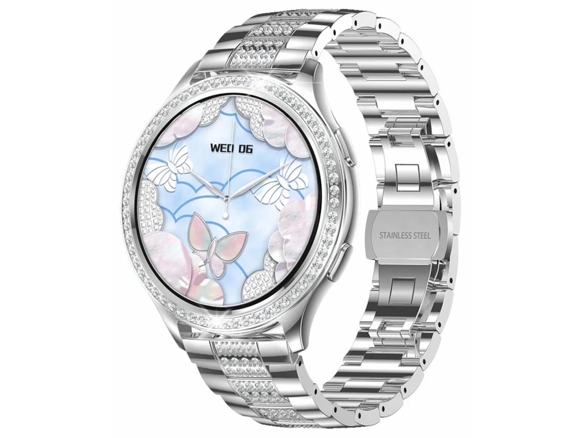Reloj inteligente para mujer compatible con Android e iOS, realiza y recibe llamadas, con monitor de frecuencia cardíaca y presión arterial 100 modos Bestvite