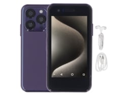 Smartphone Pequeño De 3,5 Pulgadas, Doble Sim, 4 Gb De Ram, 64 Gb De Almacenamiento, Batería De 2000 Mah, Cámaras De 5 Mp Y 8 Mp, Android 10, Color Morado.