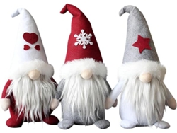 Hogar - Conjunto De 3 Muñecos De Hadas Navideñas Y Muñecos De Papá Noel. Perfectos Para Decorar El Hogar Y Fiestas, Con Un Diseño Ergonómico