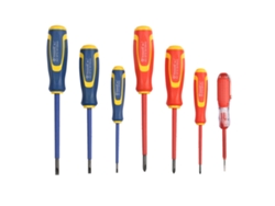 Conjunto De Chaves De Fenda E Philips Isoladas Com Testador De Tensão Magnético 7 Peças