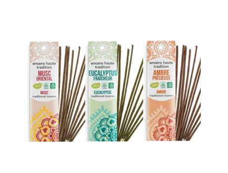 Caja de incienso tradicional indio - 3 x 20 barritas