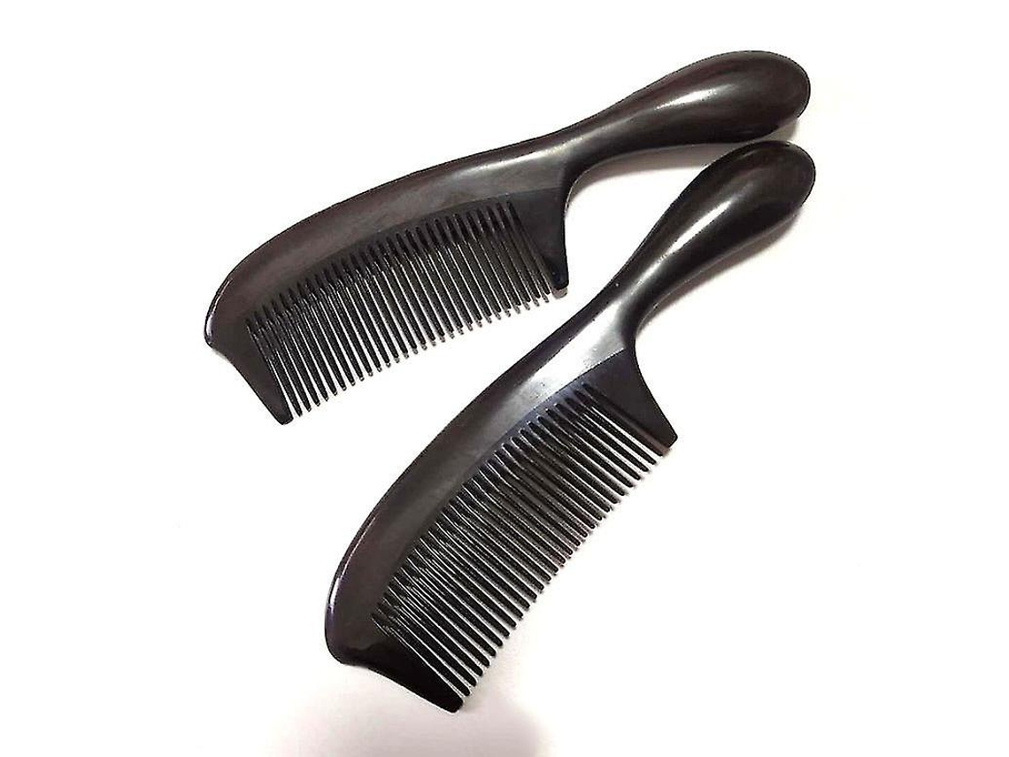 2 Paquetes De Peines De Mango Redondo 8 Pulgadas Con Dientes Anchos Para Desenredar Pelo, Estilo Y Cuidado Capilar Antiestático