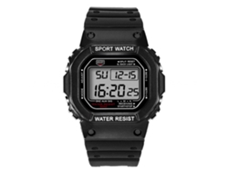 Reloj Electrónico Digital Impermeable Moda Mujer Negro Blanco