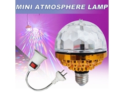 Lámpara De Fiesta Rgb Giratoria Con Efecto Discoteca, Bola Led De Cristal, Estilo Dj, 6w, Base E27