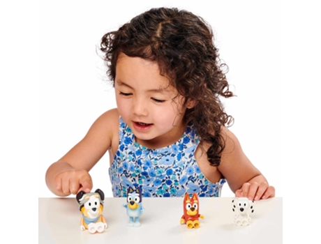Bluey y sus amigos de Pack 4 Flame Figures Bly09300 (Edad recomendada: 3 años)