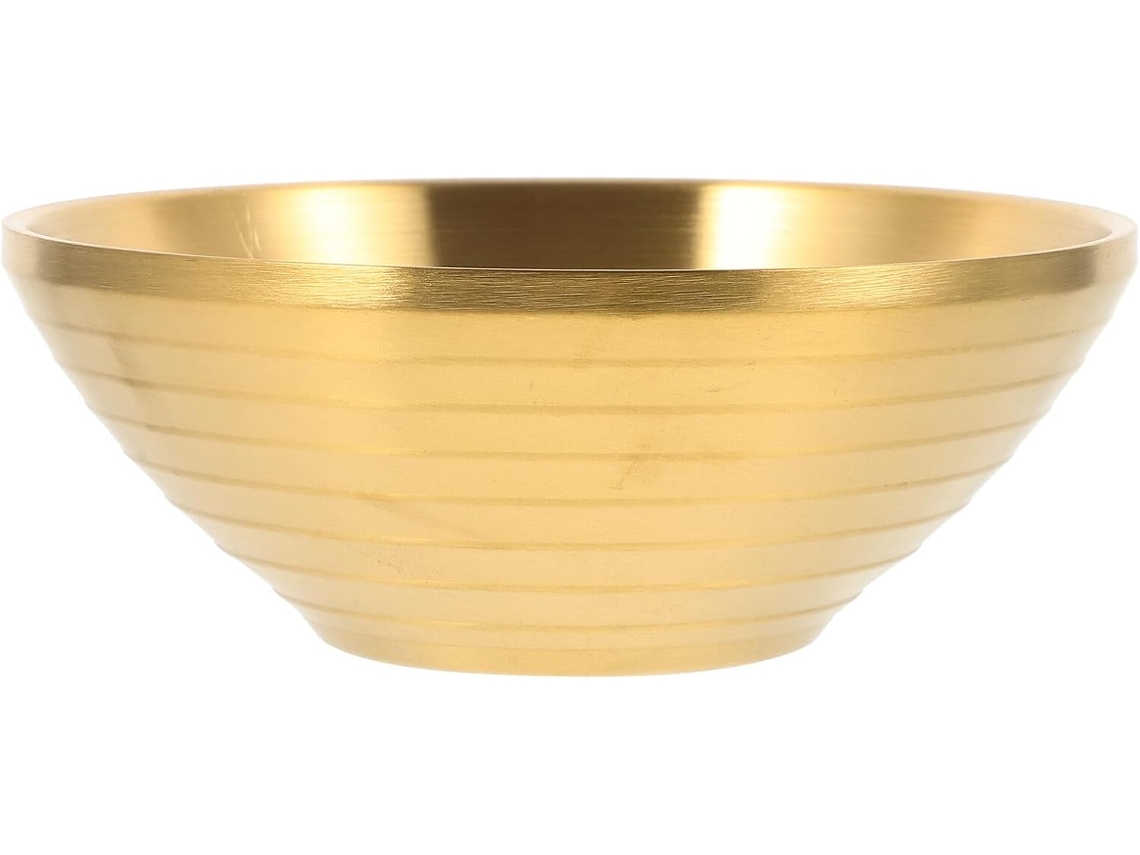 Olla para ramen de acero inoxidable de doble capa, estilo coreano, antiescaldaduras, duradera y aislante Chaberlu