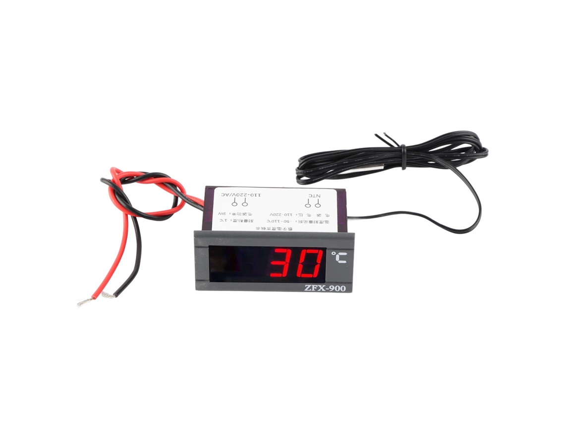Controlador De Temperatura Digital Zfx‑900 Para Armários Refrigerados 220v Com Sensor