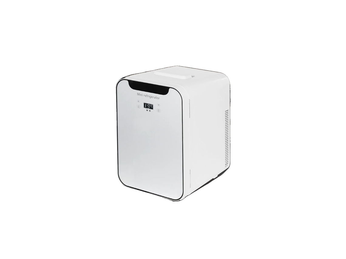 Mini refrigerador, funciones de refrigeración y calefacción, diseño compacto, blanco, UE