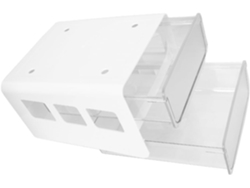 Caja De Almacenamiento Adhesiva Doble Deslizante De Alta Resistencia Para Debajo Del Escritorio, Ideal Para Organizar La Oficina Y El Hogar.