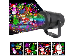 Lámpara Proyector Led Para Navidad, 16 Diseños Decorativos, Ideal Para Fiestas, Fácil De Usar (plug And Play), Certificada Por Ul, Ce Y Rohs.