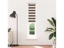 Maison Exclusive - Estor Cebra Marrón 40x200 Cm Tejido Ancho 35,9 Cm Poliéster