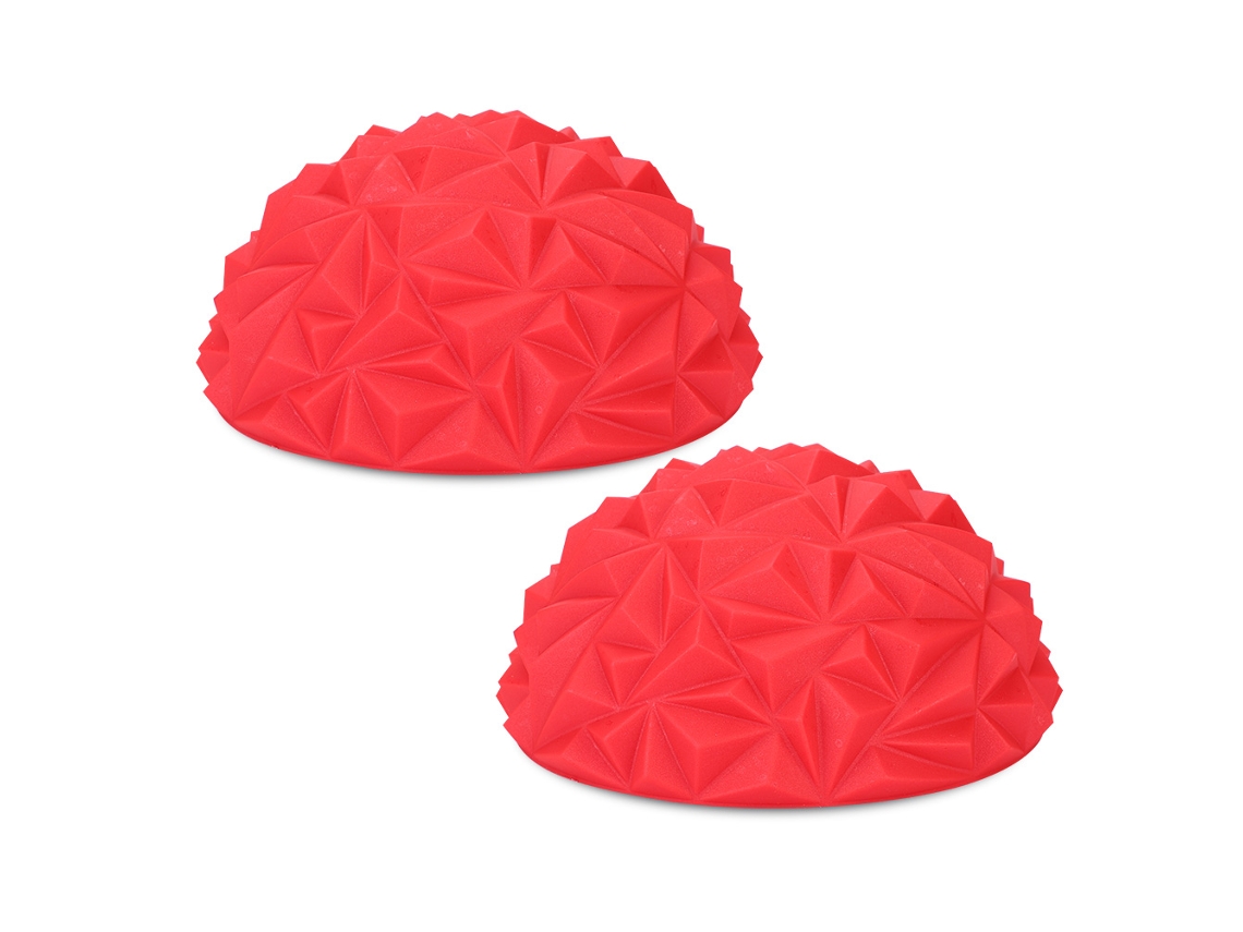 Vlrla-2pcs Media Pelota Yoga Dispositivo Fitness Balanza Pods Juguete Entrenamiento Niños(rojo)