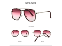 Gafas De Sol De Gran Tamaño Para Mujer, Tonos Degradados Retro, Uv400, Gafas De Sol Punk Para Hombre, Color Morado Chrui