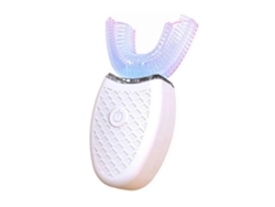 Cepillo de dientes eléctrico ultrasónico GOKOCO, herramienta de blanqueamiento dental de silicona en forma de U para adultos.