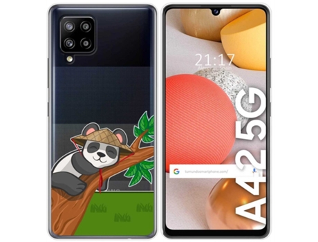Carcasa Samsung Galaxy A42 5G TUMUNDOSMARTPHONE Dibujos Transparente Multicolor