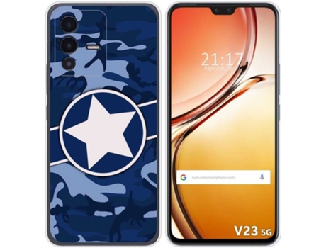 Carcasa para Vivo V23 5G TUMUNDOSMARTPHONE Dibujos Camuflaje 03 Multicolor