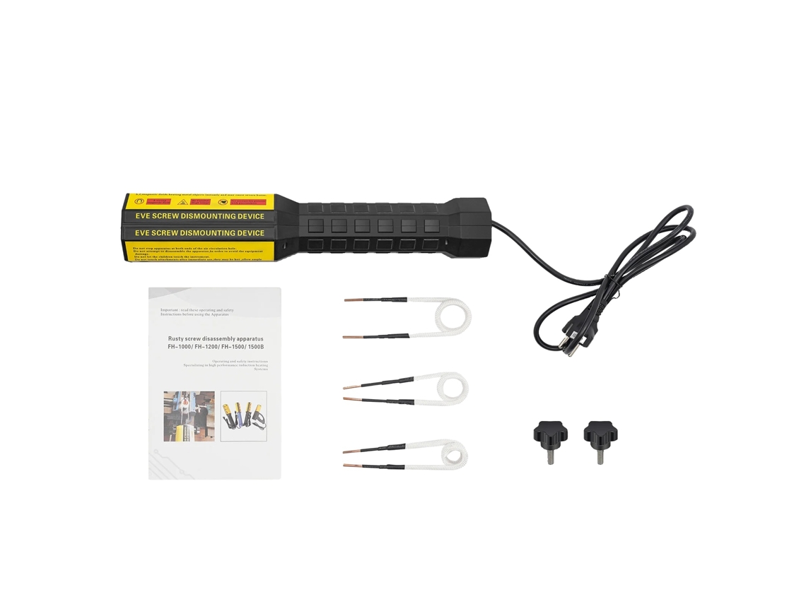 Calentador de inducción de 1000 W, alta temperatura de calentamiento, color negro y amarillo, enchufe OEM.