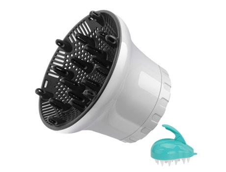 Difusor de secador de cabelo para cabelos cacheados e cabelos ondulados naturais Blanco INF