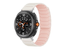 Bracelete Para Samsung Galaxy Watch 8 / 8 Classic - Silicone Magnético - Rosa-claro-areia