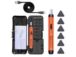 Miniherramienta De Precisión Inalámbrica Recargable (naranja) Con Brocas Pequeñas