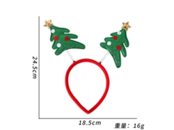 Diadema navideña con cuernos, accesorio navideño brillante, ideal para fiestas, cosplay y uso diario Aeuzwr (Estilo 54)