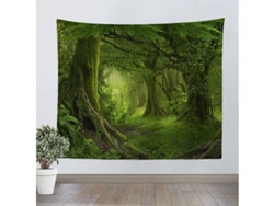 Tapestry Parede Psychedelic Árvore Floresta Decorativa Sala de Estar Casa Tecido